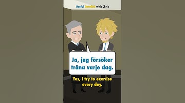 Learn Swedish: Do you like working out? #shorts