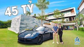 Lái Porsche Targa 911 Ở "Biệt Thự Gây Bão" Trị Giá 45 Tỷ rộng 1100M2 tại sân Golf Tam Đảo | NhaF