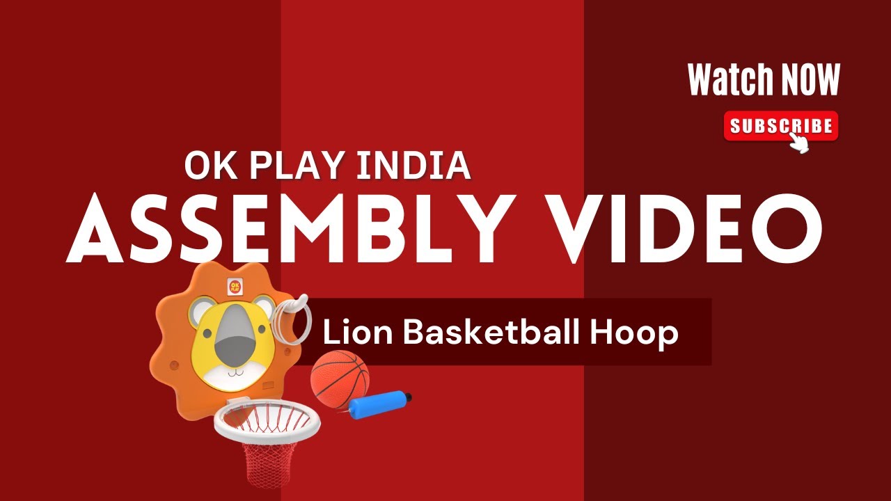 How to Assemble OK PLAY Lion Basketball Hoop Set | Fun Indoor Sports Toy for Kids