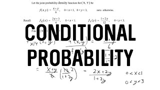 Find P(X ≥ 0.3 | Y = 0.9) | Continuous RVs