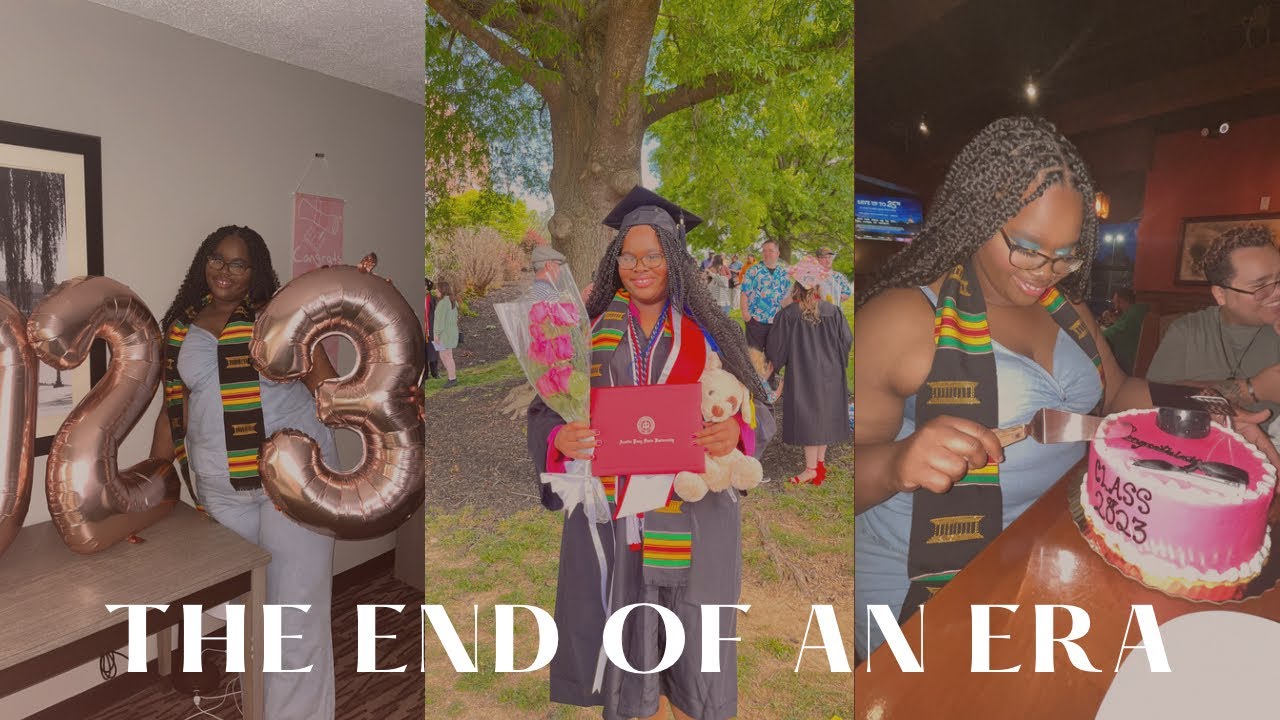 VLOG: I FINALLY GRADUATED COLLEGE| grwm, ceremony, grad party 🎉 - YouTube