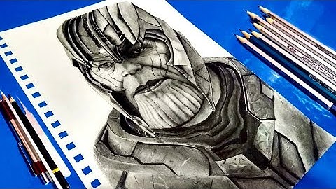 How to Draw THANOS (Avengers: Endgame) | Draw | Narrated Easy Step-by-Step Tutorial | Pencil Sketch