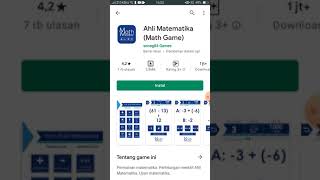 Aplikasi Ahli Matematika (Math Game) screenshot 2