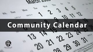 Granbury Community Calendar April 25, 2016