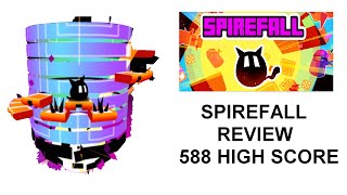 SPIREFALL Review | Cat Climbing Tower | 588 High Score - iOS Gameplay (iPhone, iPad) screenshot 2
