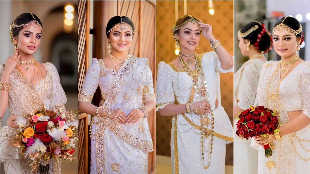 Bridal dress designing including Kandyan style, Indian made-up style, Saree  dresses ,Western Bridal dresse… | Bridal dress design, Bridesmaid sarees, Bridal  dresses