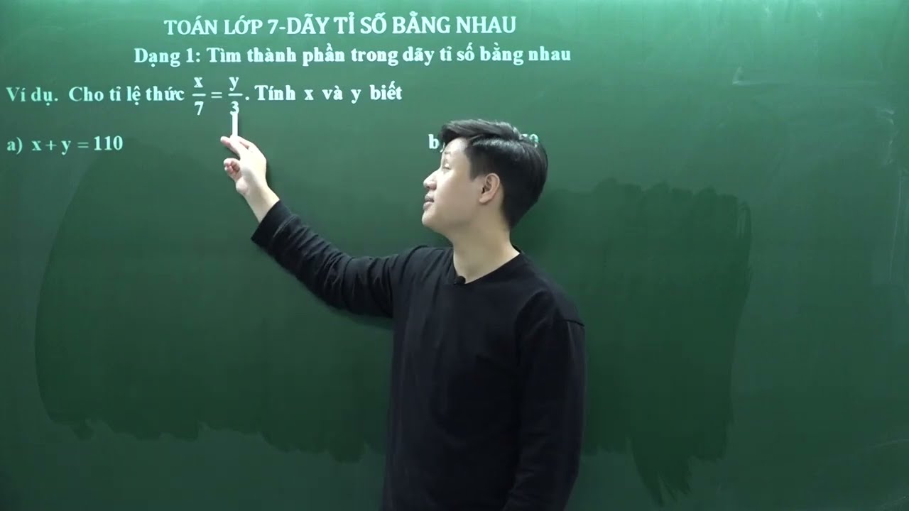 Toán lớp 7 - Dãy tỉ số bằng nhau - Thầy Lê Ngọc Diên