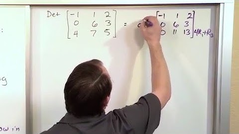 Lesson 6 - Finding The Determinant Of A Matrix With Row Operations, Part 2 (Linear Algebra)