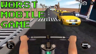 The Worst Mobile Game Ever !! Bicycle Quad Stunt Racing 3D | Full Game Review screenshot 1