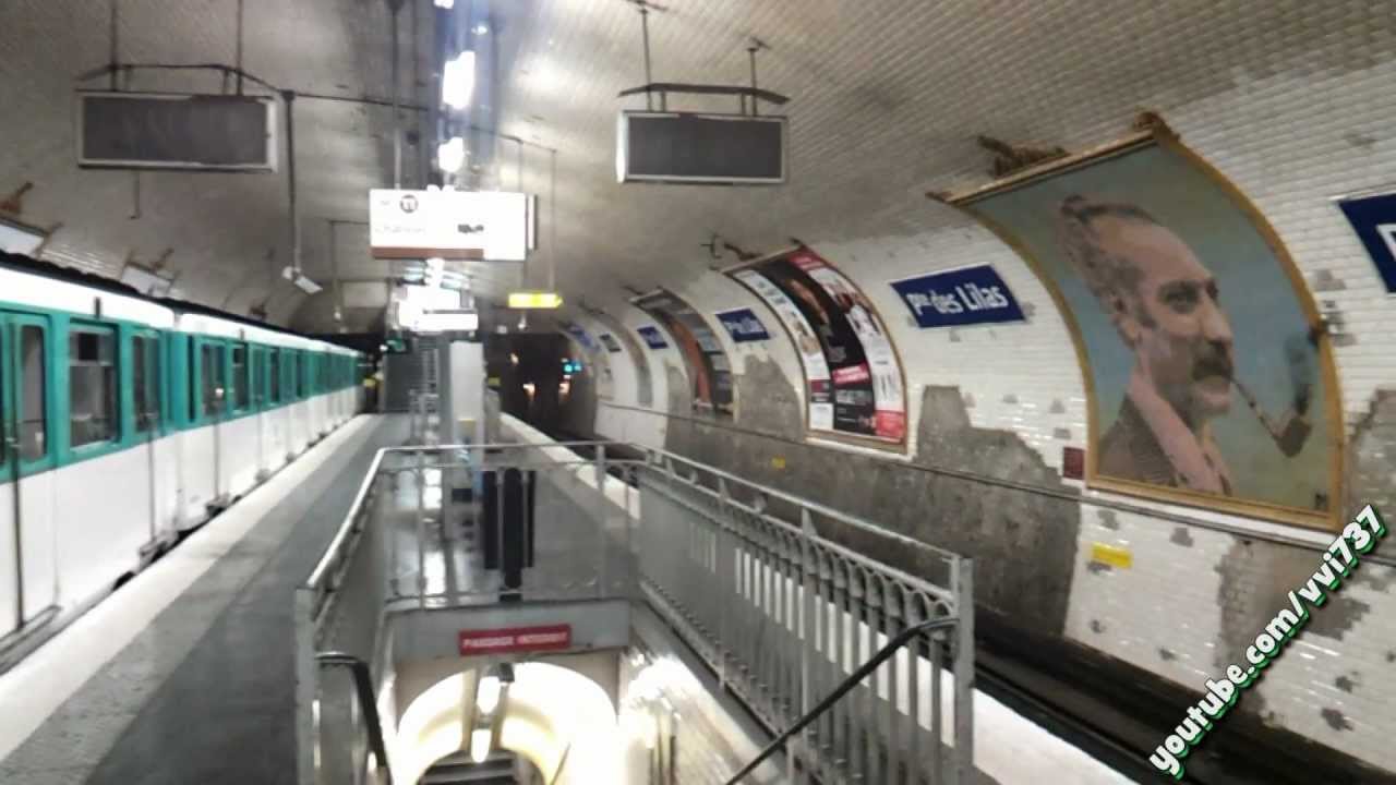 Porte Des Lilas Métro Line 3bis 11 Париж метро YouTube