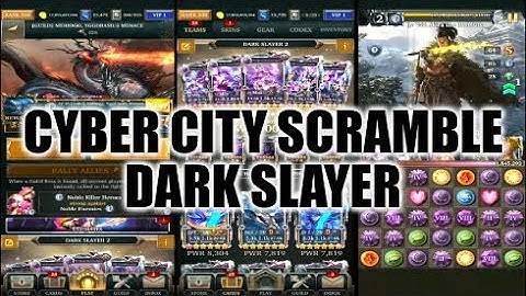 Legendary Game Of Heroes: Cyber City Scramble Event Gameplay/Team Testing (Dark Slayer)