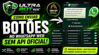COMO ENVIAR BOTÕES NO WHATSAPP WEB SEM API OFICIAL | Mensagens Aleatórias Anti-Spam (Spintax)