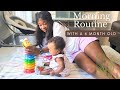 MORNING ROUTINE WITH A 6 MONTH OLD BABY AS A MOM OF 2| 6 MONTH OLD BABY ROUTINE | MORNING ROUTINE