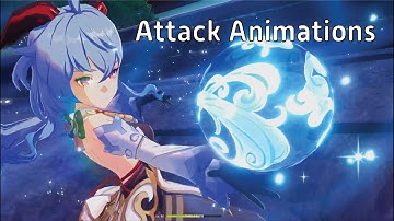 Genshin Impact: All Bow Users Attack Animations and Skills (as of 1.2 update)