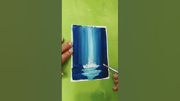 Waterfall Escape in Gouache #miyahimigouache #gouachepainting #waterfall