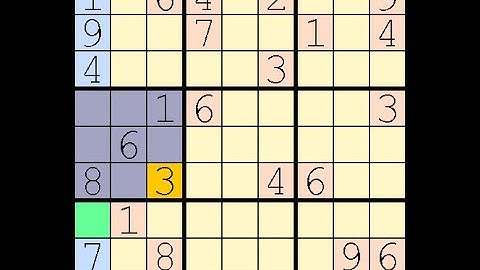 How to Solve Washington Times Sudoku Difficult  December 31, 2023