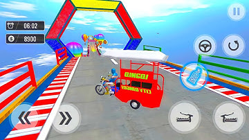 Tuk Tuk Rickshaw Racing Impossible Ramp ~ Challenge Mode ~ Android Game Play