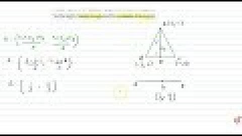 If `A(5,-1),B(-3,-2)a n d(-1,8)` are the vertices of triangle ABC, find the length of median th...