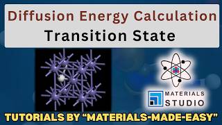 Diffusion Energy Calculation via TS Search: CASTEP | Materials Studio #dft #materialsscience