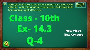 Ex 14.3 Q4 Class10 | Statistics | Chapter 14 Class10 Math | NCERT CBSE | Green Board Classes