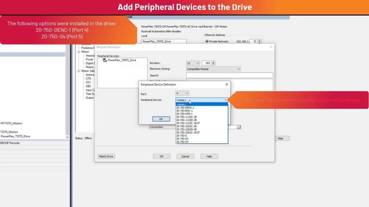 How to Configure PowerFlex® 755TS VFDs with Integrated Motion