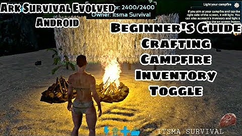 ARK Survival Evolved Android Beginners Guide [Day 1] - Campfire, Craft & Change View Gameplay HD