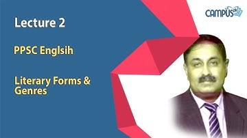 ppsc test preparation - ppsc English lecture 2, Literary Forms and Genres - ppsc lecturer jobs 2020