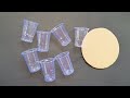 Creative things with plastic glass /best out of waste reuse idea