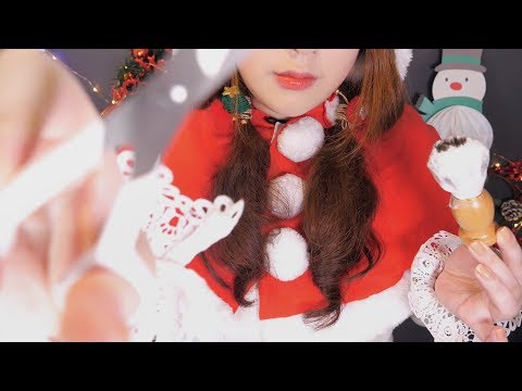 ASMR ハンサムサンタ作り ?? (ヘアカット, シェービング, シャンプー, 英語)