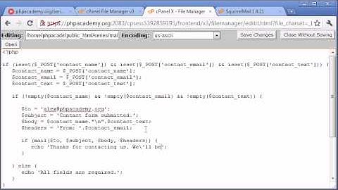 Beginner PHP Tutorial - 102 - Creating a Simple Contact Form Part 3