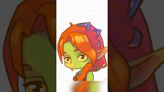 Birna art for Hero Wars: Alliance. #speedpaint #shorts