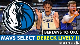 Dereck Lively II Drafted By Dallas Mavericks In 2023 NBA Draft, Trade Davis Bertans To Thunder
