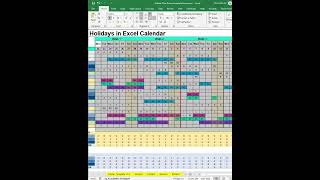 Stop Manually Updating Holidays - Use This Excel Trick #excel #productivity #hacks