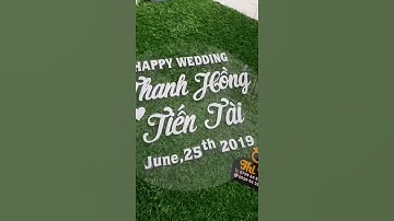 bảng mica Bảng tên cô dâu chú rể  Bảng tên đám cưới  Bảng lễ đính hôn Bảng lễ vu quy