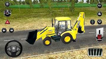 Jcb Backhoe Loader Driving - Bus Simulator Indonesia #15 - Android Gameplay