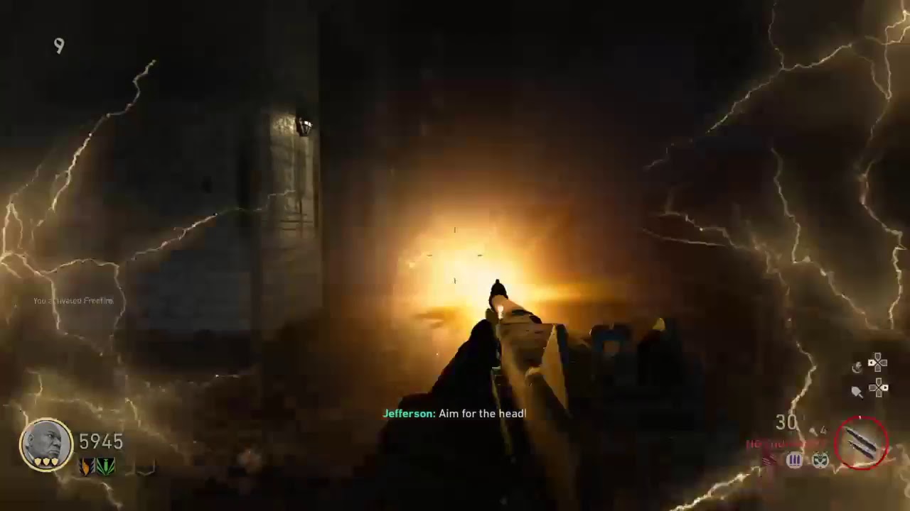 COD WW2 NAZI ZOMBIES DLC 1 "THE DARKEST SHORE" GAMEPLAY