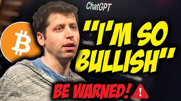🚨 BITCOIN: SHOCKING CHARTS!!!!!!!! (CEO of CHATGPT reveals his opinion)