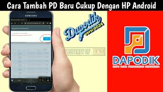 TUTORIAL||HOW TO ADD NEW STUDENTS JUST USING THE LATEST ANDROID PHONE DAPODIK 2024 screenshot 5