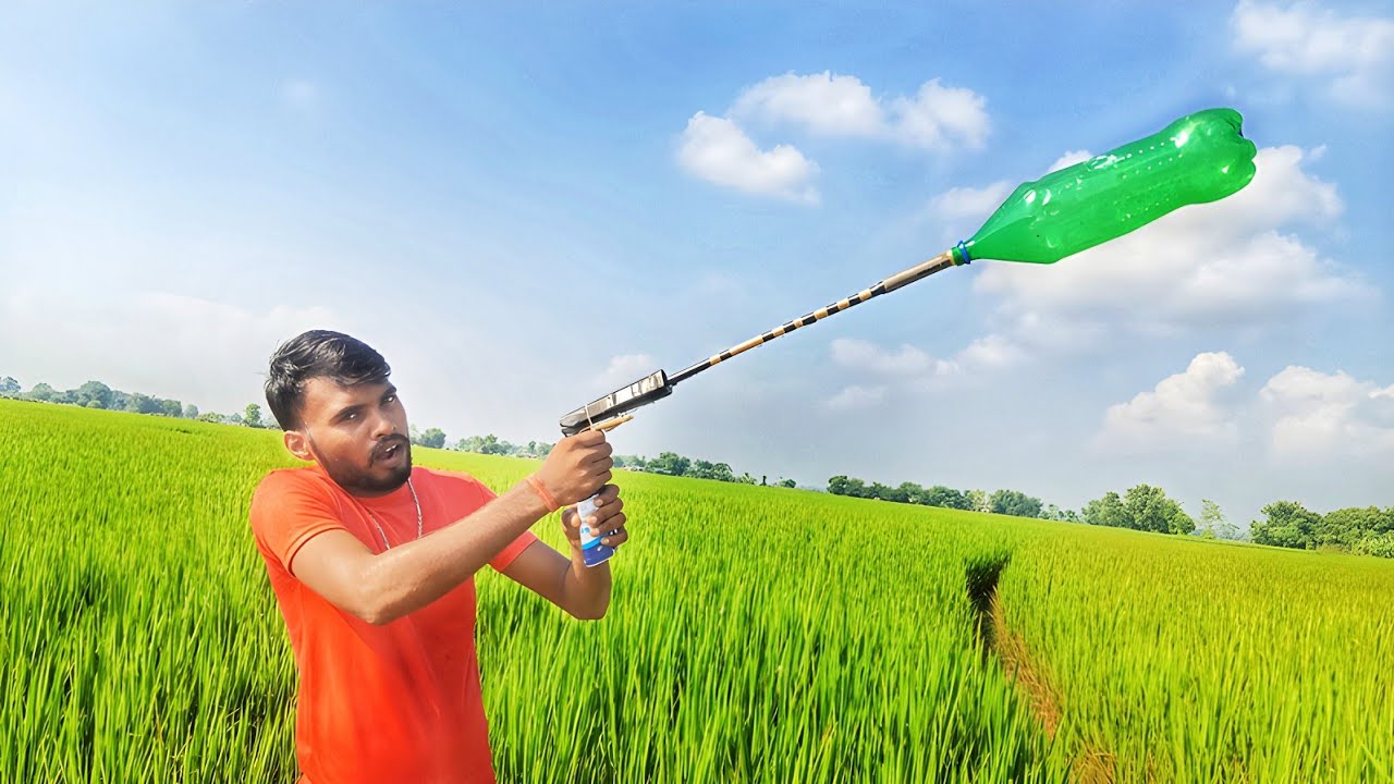 Homemade Bottle Rocket Gun | Bottle Rocket Launch Gun