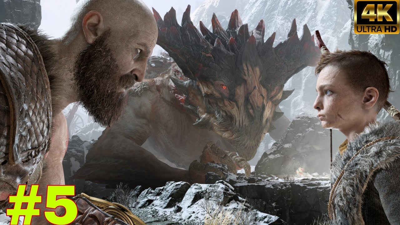 Giant Dragon Meet Me To Fight (GOD OF WAR ) 4K ULTRA 120FPS No Commentary 