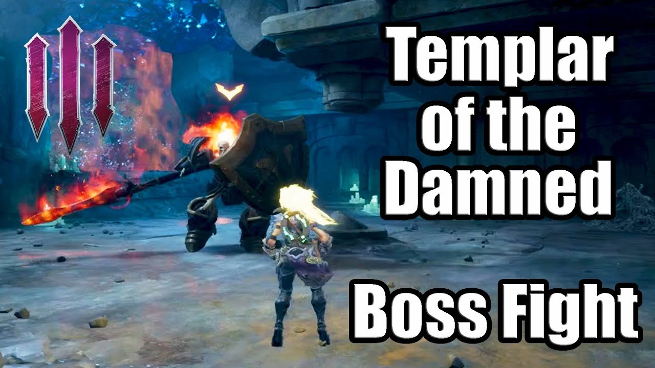 DARKSIDERS 3 [PS4 PRO] Gameplay - Templar of the Damned Optional Boss Fight | Location & Battle
