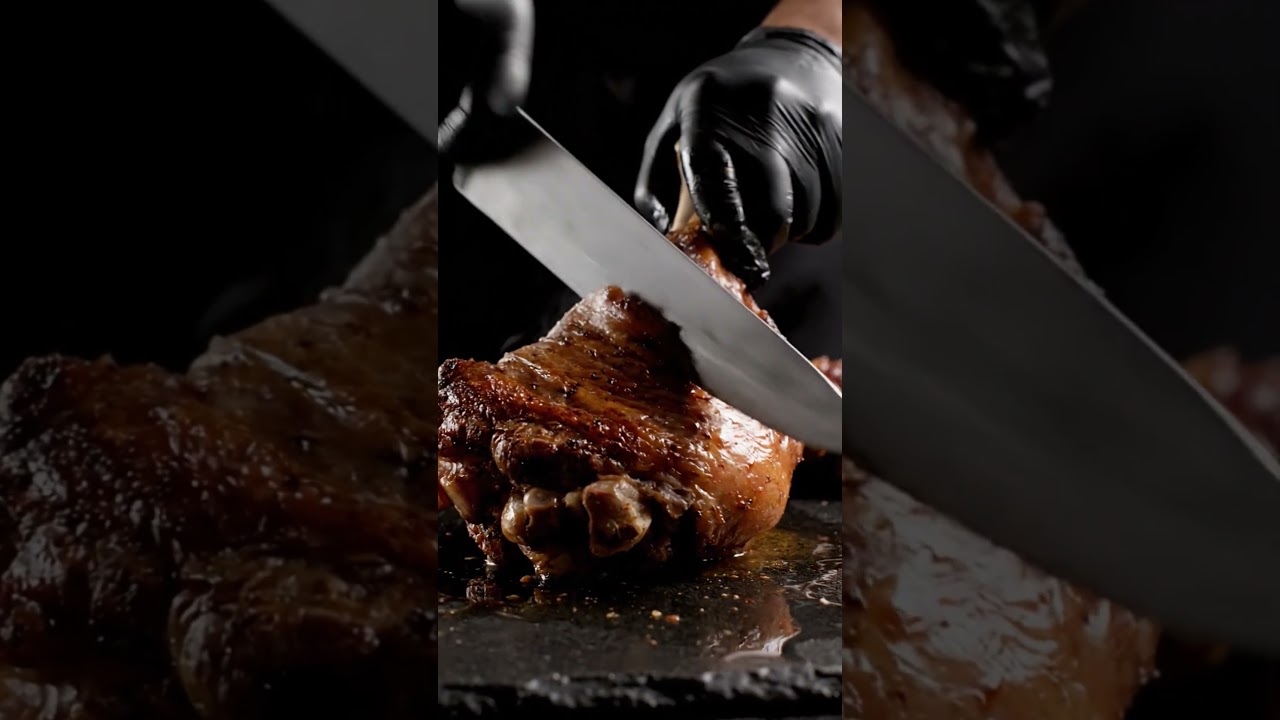 Juicy Roasted Mutton Leg ASMR 🍖🔥 | Ultra Realistic Knife Cutting Sounds 