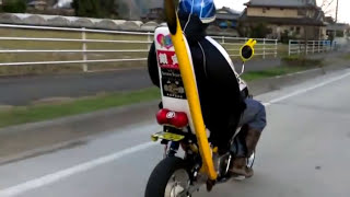 【タケヤリマフラー】山梨【銀寅】4mini【コール】 シャリー/モンキー/ゴリラ/ダックス/エイプ/クレタク