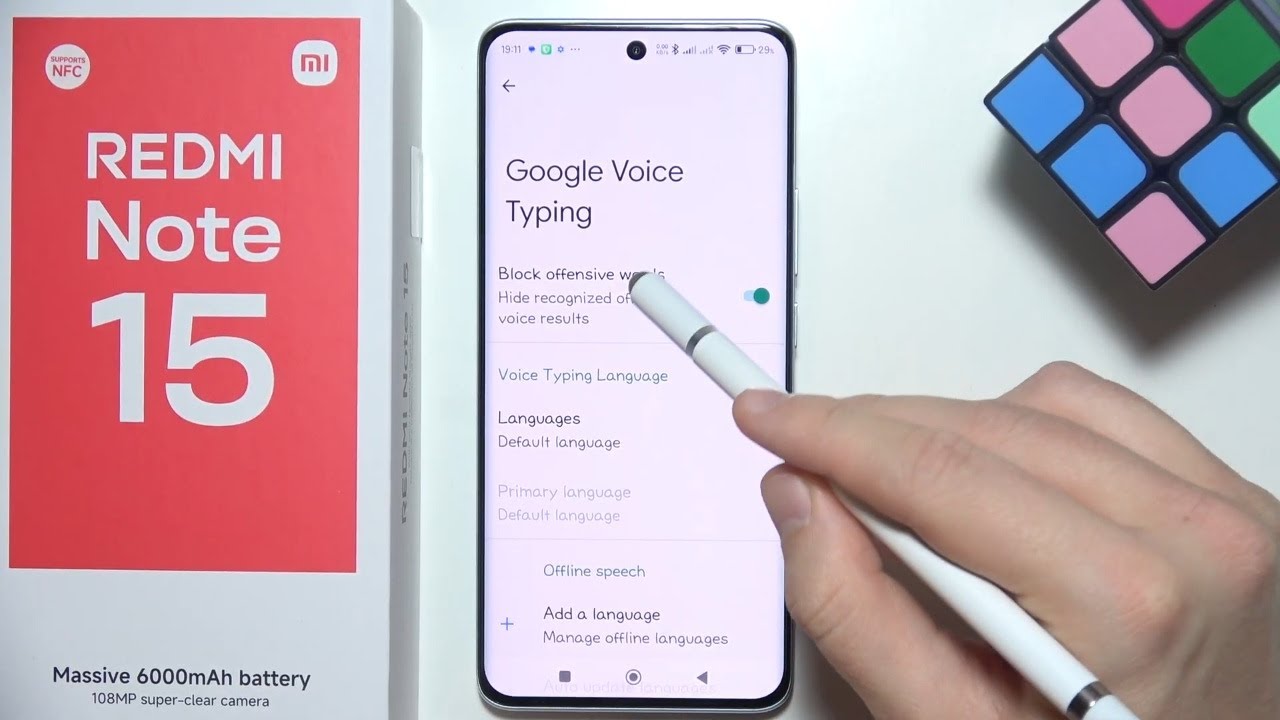 Redmi Note 15: Как использовать голосовой ввод