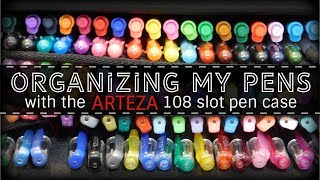 Organizing My Pens with the Arteza 108 Slot Pen Case @Craftie