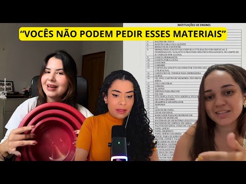 MÃES SE INDIGNAM COM LISTA DE MATERIAL ESCOLAR DE 2026