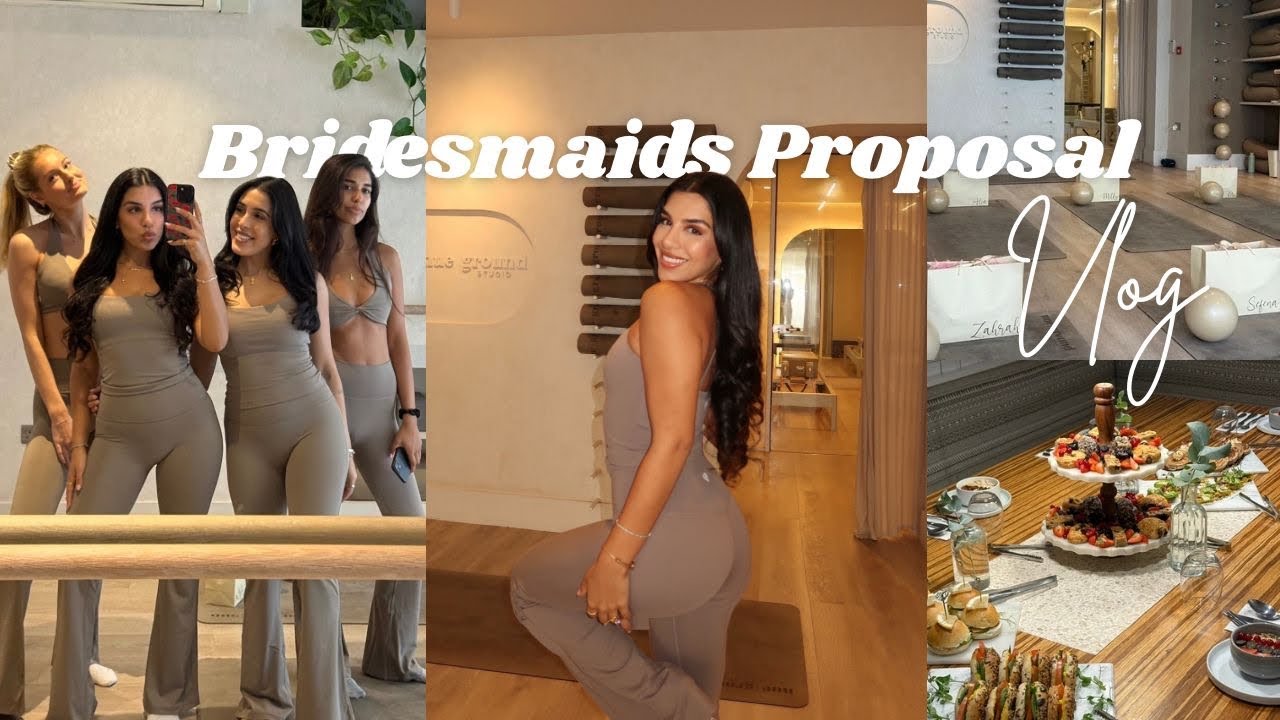 Предложения руки и сердца подружек невесты!! Упаковка подарочных коробок, пилатес, бранч и караоке