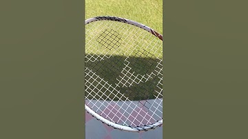 yonex logo on my badminton racket #shorts