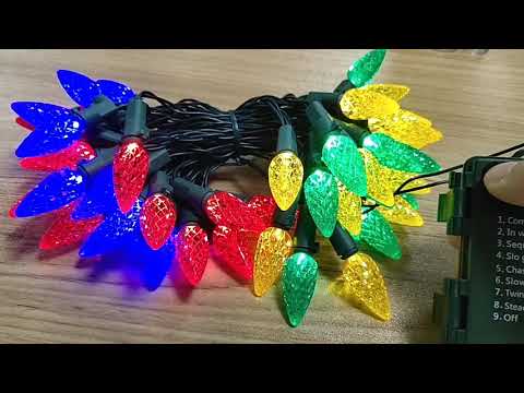 Rainproof C6 strawberry 5V LED small lantern garden Christmas wedding decoration light string