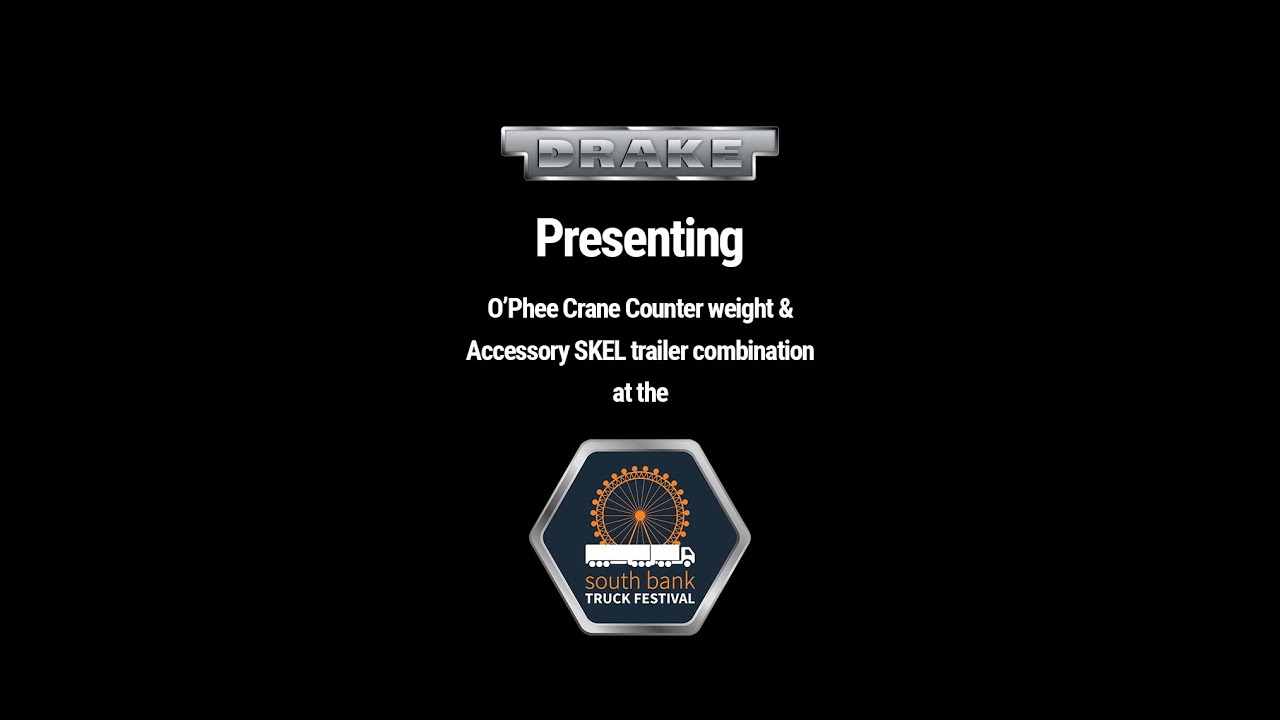 Presenting O'Phee Crane Counter Weight & Accessory SKEL Trailer Combination| The Drake Group